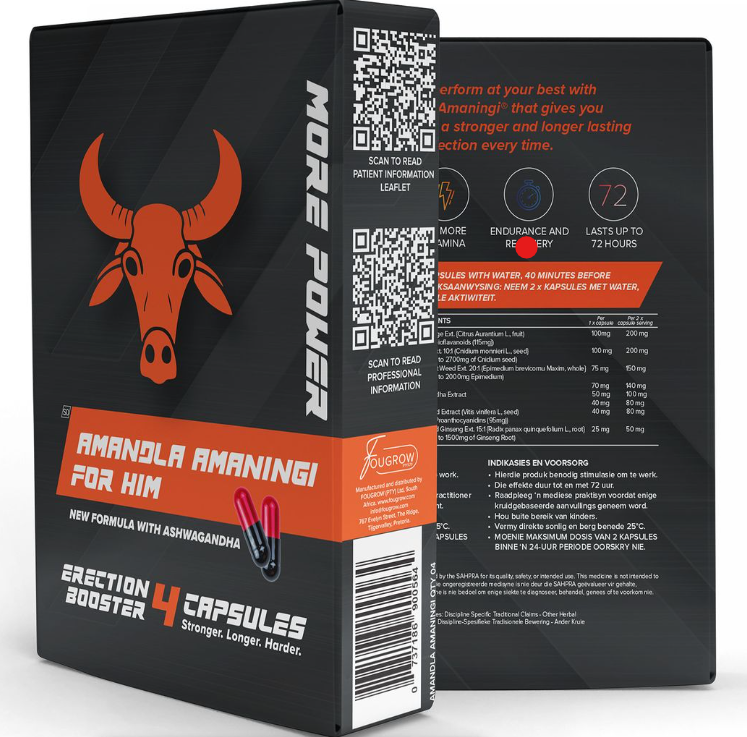 Amandla Amaningi Male Erection Booster 4-Pack