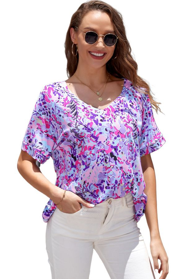 Print Floral T Shirt