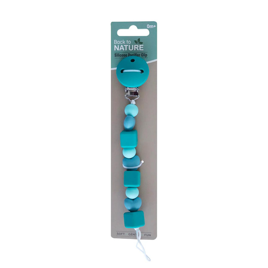 Ack To Nature Silicone Pacifier Clip - Cube