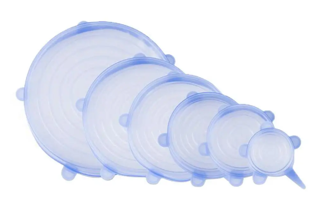 6 Piece Super Stretch Silicone Lids (Round)