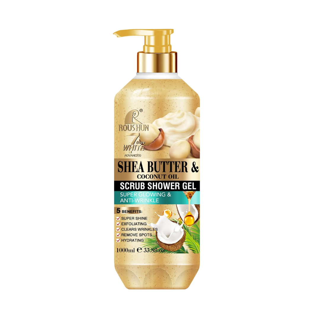 Roushun Shea Butter - Coconut Oil Scrub Shower Gel
