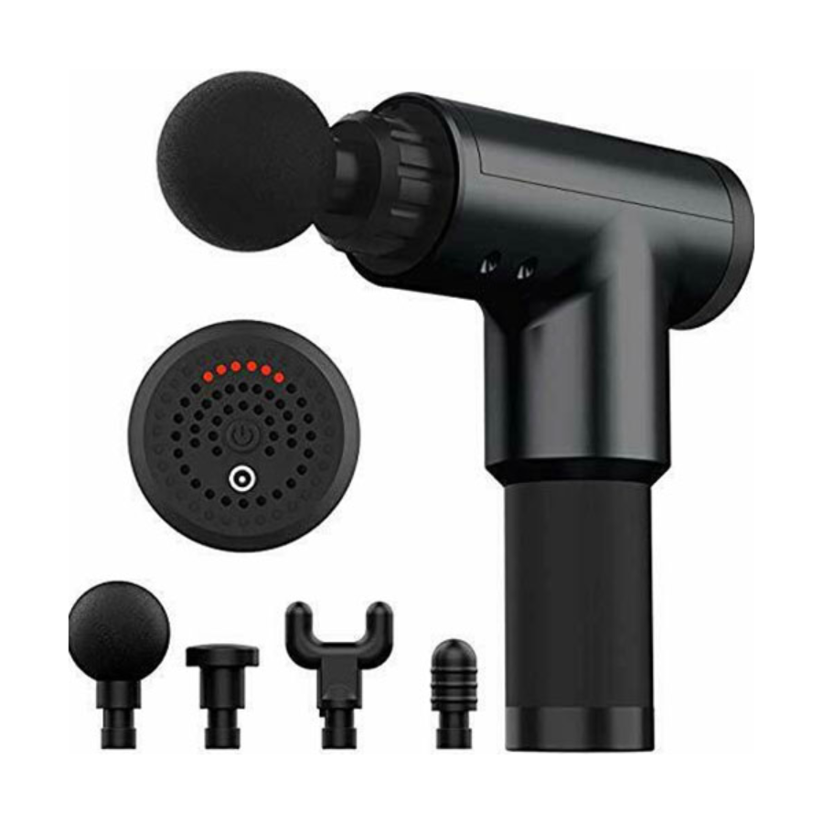 Muscle Pain Relief Fascial Gun Massager with 4 Massage Tips