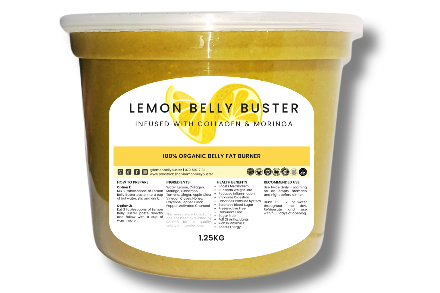 Lemon Belly Buster - Natural Fat Burner