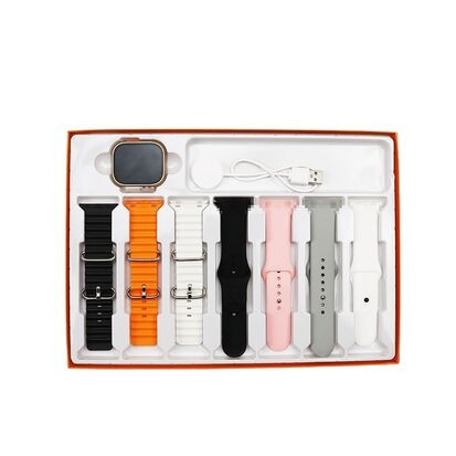 7-in-1 Straps Smart Watch, Fitness tracker. Wireless Charging