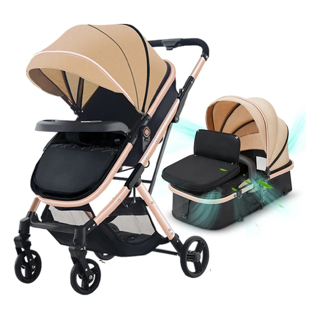 2-in-1 Foldable Baby Stroller