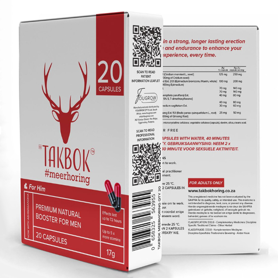 Takbok Male Erection Booster 20-Pack