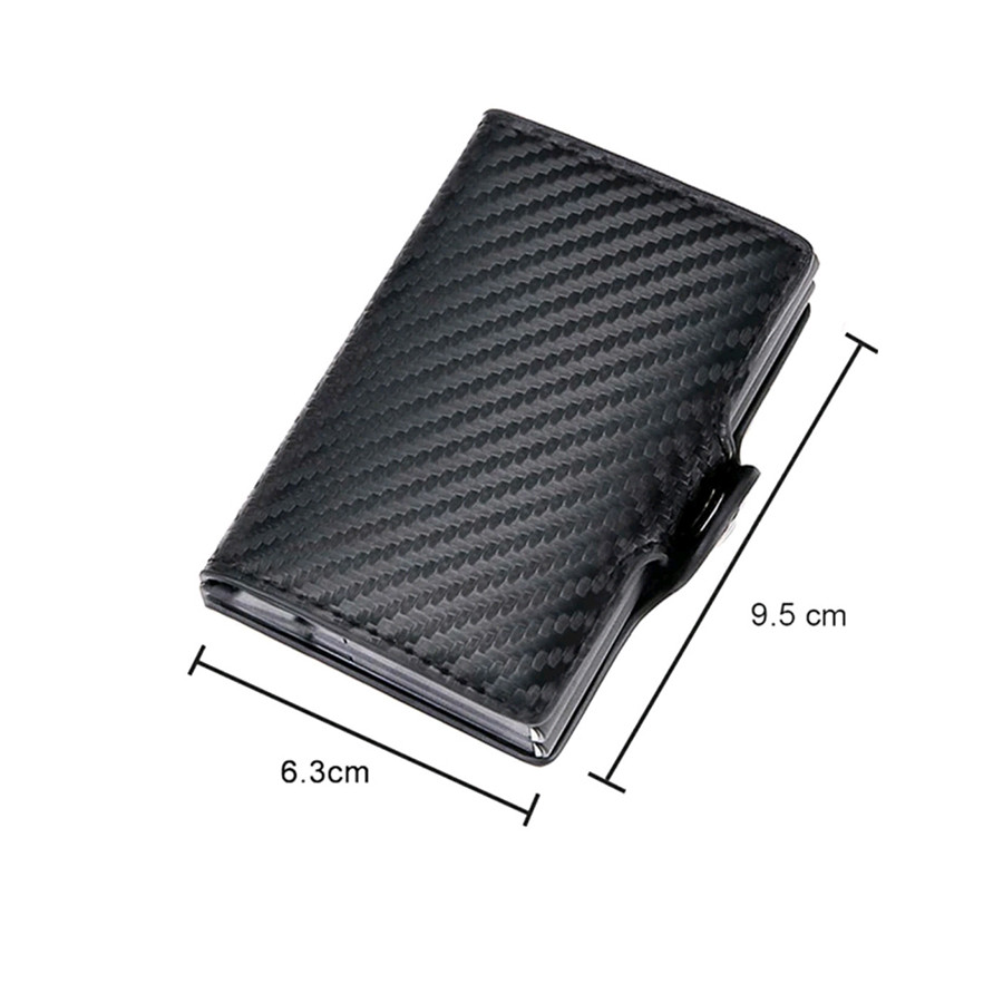 RFID Blocking Anti-theft Pop Up Credit Card Holder Wallet