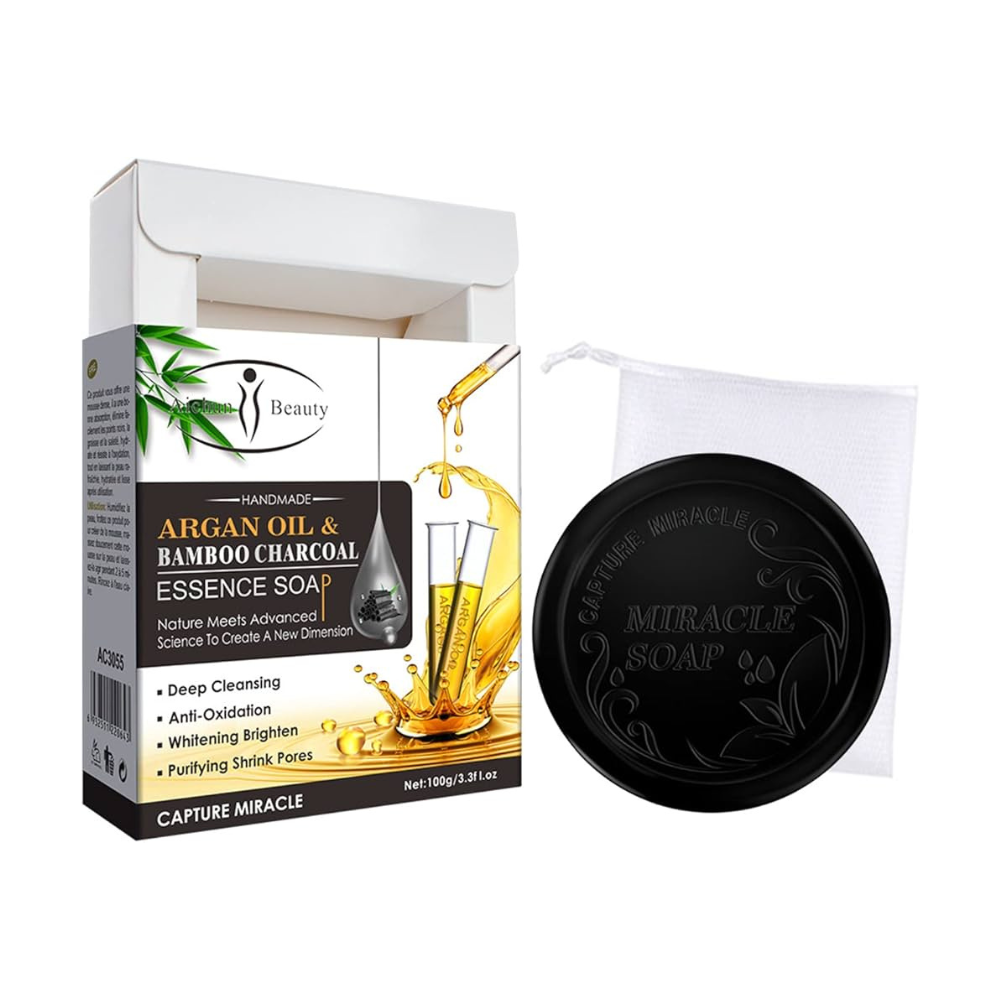 Aichun Beauty Argan Oil & Bamboo Charcoal Essence Soap